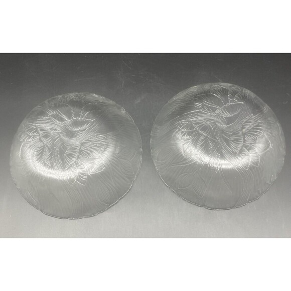 VTG Arcoroc SPRING BOUQUET Floral Glass Bowl 6.25” Set Of 4 EUC - Picture 3 of 6